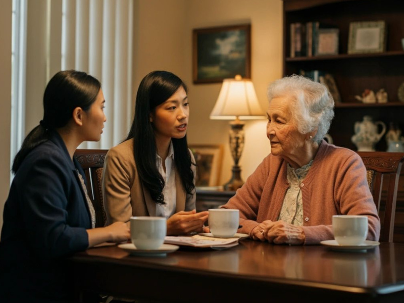 Filipino Homecare caregiver providing respite care support in Ontario